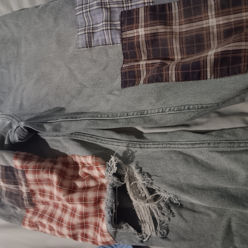 Patchwork Distressed Jeans